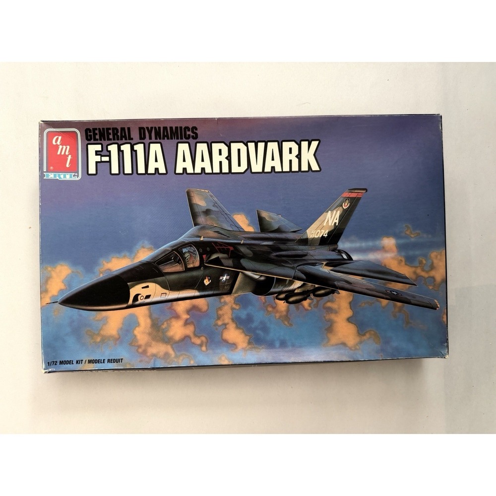 AMT Ertl General Dynamics F-111A Aardvark 1/72 Model Kit Open Box